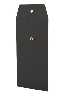 Envelop Met Japanse Sluiting Tokyo Zwart 22x11cm 33stuks