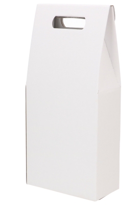 Luxe Wijndozen Vigo Wit voor 2 fles 18x9x38.5cm 25stuks