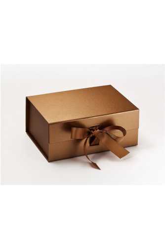 Luxueuze Magneetdozen Diamond & Satijn Koper 22x16x9.5cm 7stuks