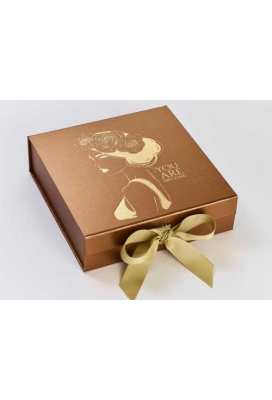 Luxueuze Magneetdozen Diamond & Satijn Koper 22x16x9.5cm 7stuks