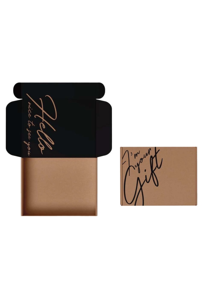 Brievenbusdoos Met Klep Pinto I'm Your Gift Zwart A4 31x22x2.8cm 10st