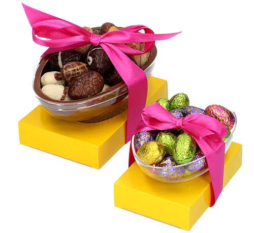 Sokkel Pasen Ei Sokkeltje Glans Geel 12.5x8x2.5cm 14stuks