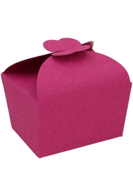 Bonbondoosjes Fuchsia 250gram Met Vlindersluiting 9.5x7.5x6cm 24stuks