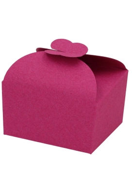 Bonbondoosjes Fuchsia 125gram Met Vlindersluiting 7.6x6x4.8cm 24stuks