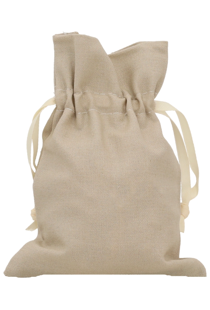 AKTIE Kadozakjes Katoen Naturel Met Koord 12x17cm 10stuks