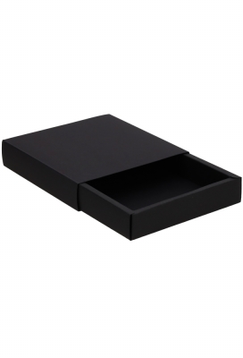 Schuif Deksel Kadodoosje Jakarta Zwart Mat FSC® 12.5x12.5x2.8cm 10st