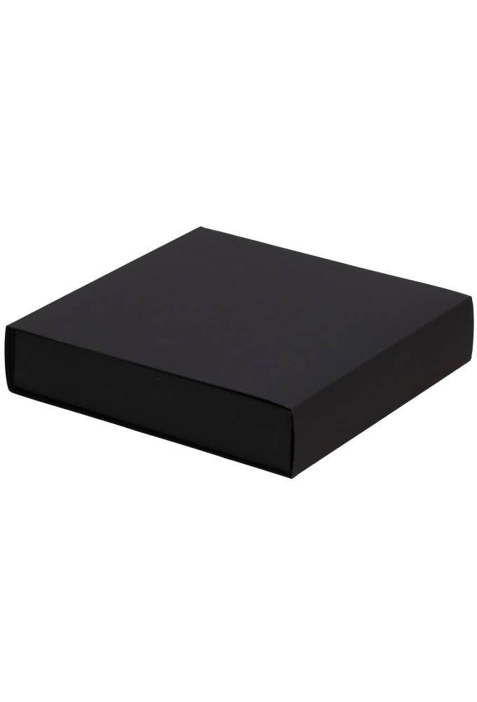 Schuif Deksel Kadodoosje Jakarta Zwart Mat FSC® 12.5x12.5x2.8cm 10st