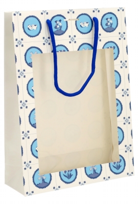 Kadotas Delfts Blauw Tegeltje Venster & Lintgleuf FSC® 22x8x30cm 25st