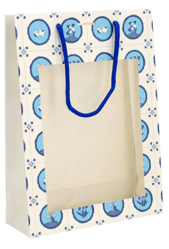 Kadotas Delfts Blauw Tegeltje Venster & Lintgleuf FSC® 22x8x30cm 25st