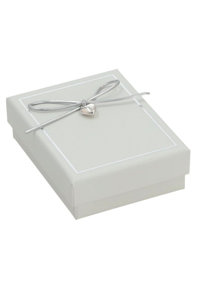 Sieradendoosjes Sieradendoosje Belle Wit Strikje 8.3x6.3x2.5cm 24st