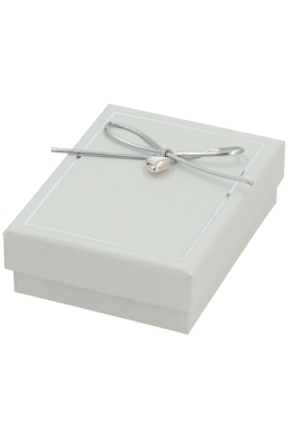 Sieradendoosjes Sieradendoosje Belle Wit Strikje 8.3x6.3x2.5cm 24st