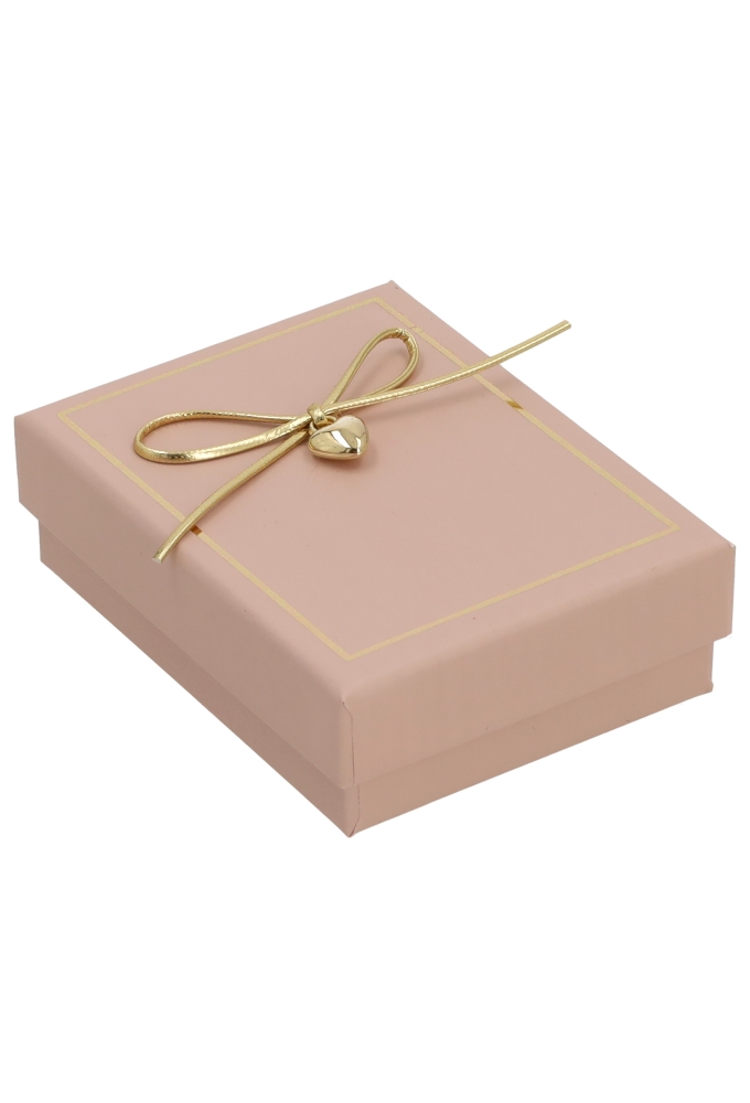 Sieradendoosjes Sieradendoosje Belle Roze Strikje 8.3x6.3x2.5cm 24st