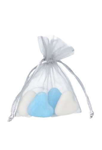 Organza zakjes Zilver Klein 9x12.5cm 10stuks