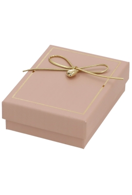 Sieradendoosjes Sieradendoosje Belle Roze Strikje 8.3x6.3x2.5cm 24st