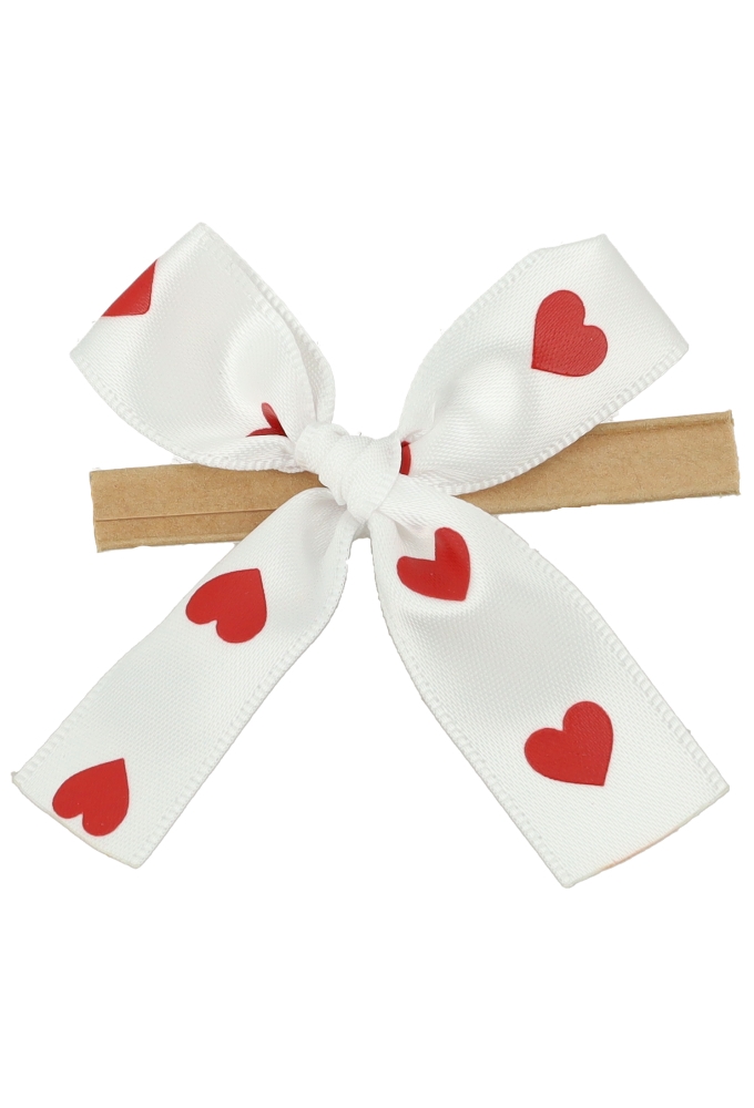 Luxe Strikje Satijn Hartjes & Clip 6x5cm 250stuks lint 1.5cm