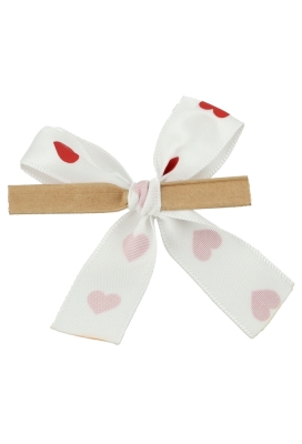 Luxe Strikje Satijn Hartjes & Clip 6x5cm 250stuks lint 1.5cm