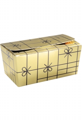 Bonbondoosjes Tumby Striksen Goud 250gr 11.3x6.2x5.5cm 50st OP IS OP