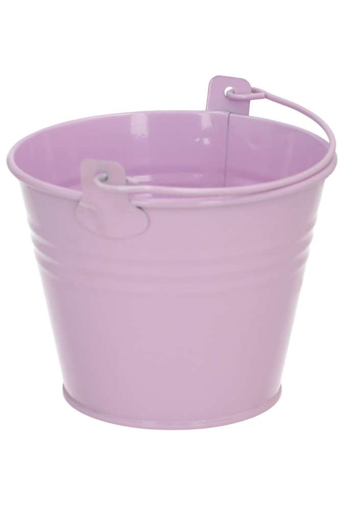 Blikken Emmertje Lila Rond Met Hengsel r11x8.5cm 1stuks
