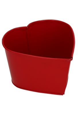 Zinken Rode Hart 14x14x9cm 1 stuk