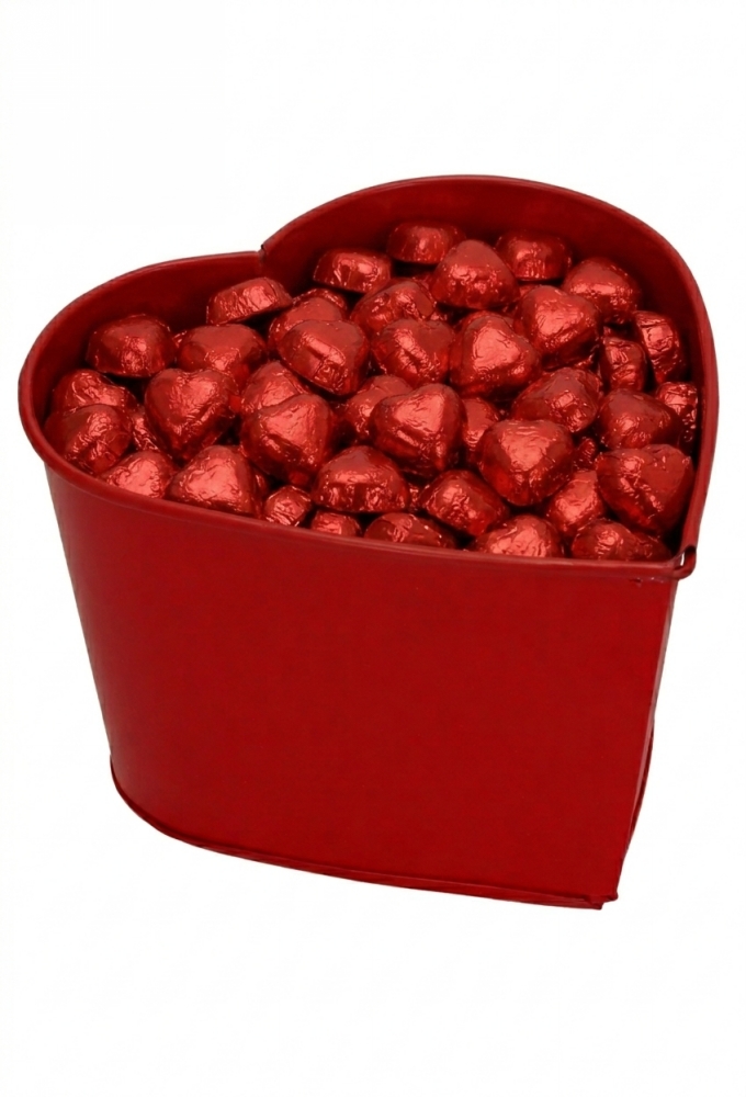 Zinken Rode Hart 19x19x11cmcm 1 stuk