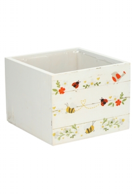 Houten Korf Garden 11.5x11.5x10cm 1stuks