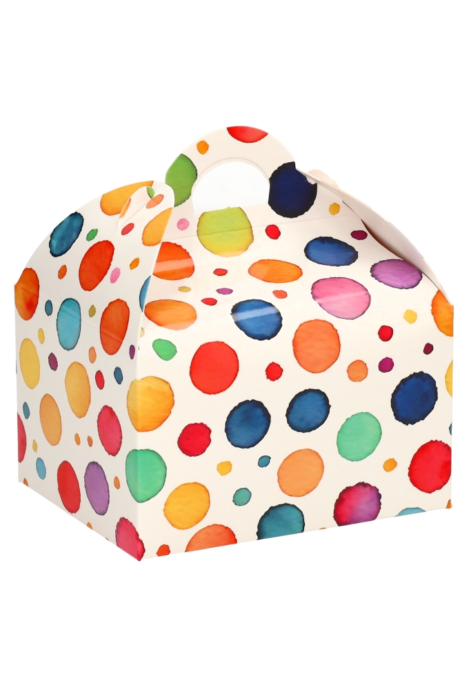 Bonbondoosjes Party Time 250gr Met Koffersluiting 9.5x7.5x6cm 24stuks