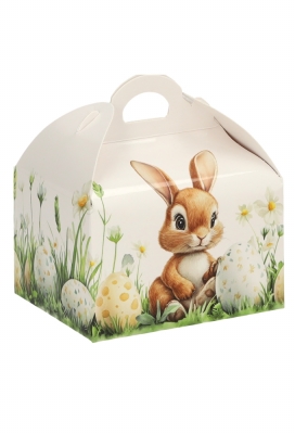 Bonbondoosjes Haasje & Ei 125gram Koffersluiting 7.6x6x4.8cm 24stuks