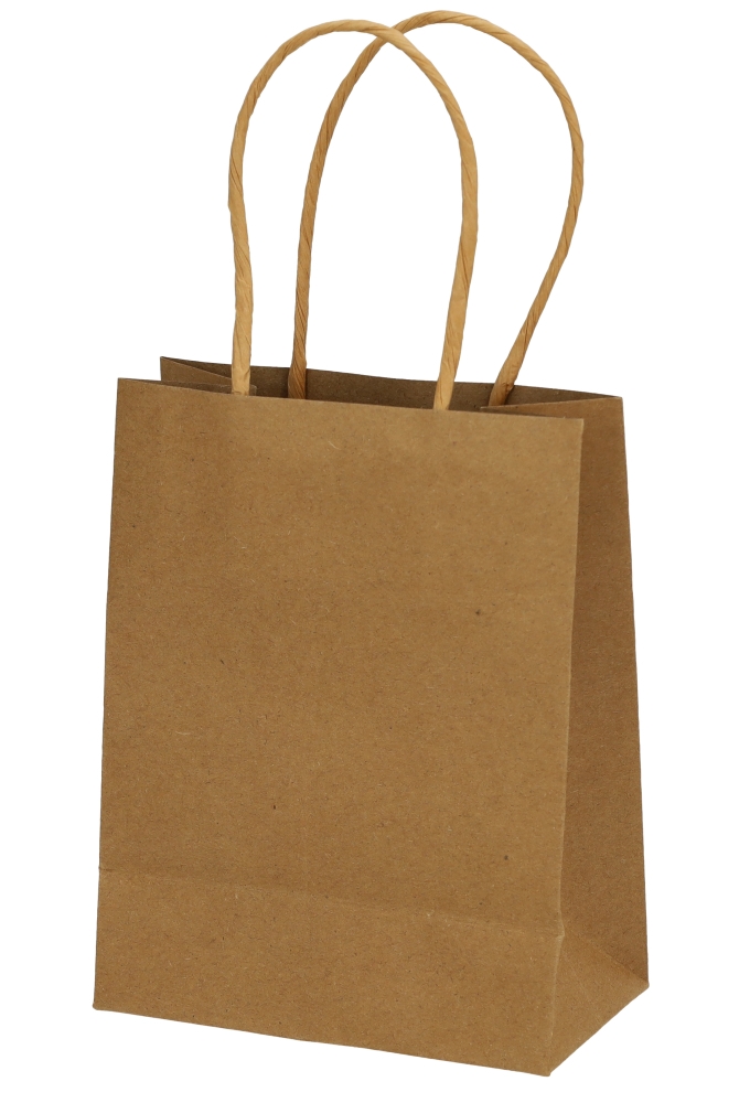 Kadotasjes Lenno Met Handvat & Venster Kraft 11.4x6.4x14.6cm 25stuks