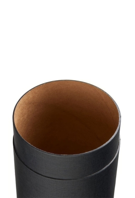 Geschenk Kartonnen Koker Rondo Zwart 3.2x9cm 100stuks