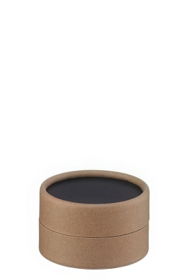 Geschenk Kartonnen Koker Rondo Kraft Zwart 6.6x3cm 100stuks