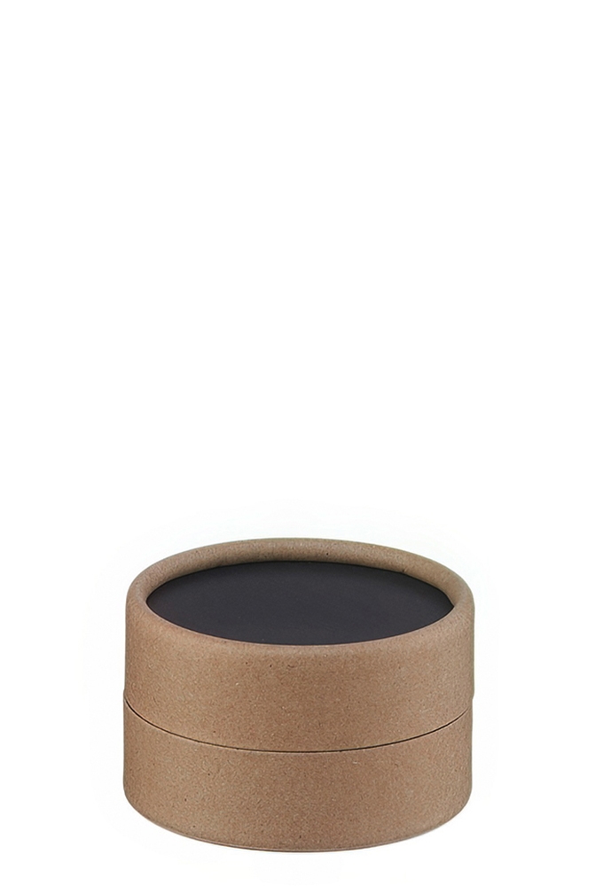 Geschenk Kartonnen Koker Rondo Kraft Zwart 6.6x3cm 100stuks