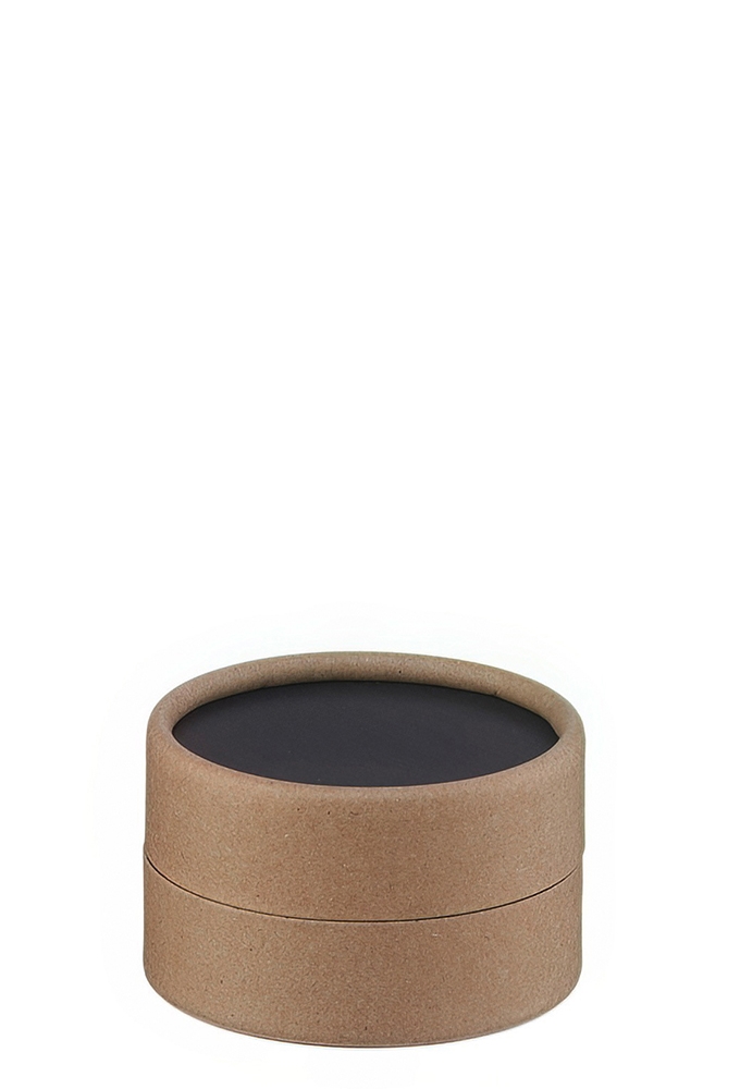 Geschenk Kartonnen Koker Rondo Kraft Zwart 6.6x3cm 100stuks