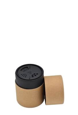 Geschenk Kartonnen Koker Rondo Zwart 4.5x9.5cm 50stuks