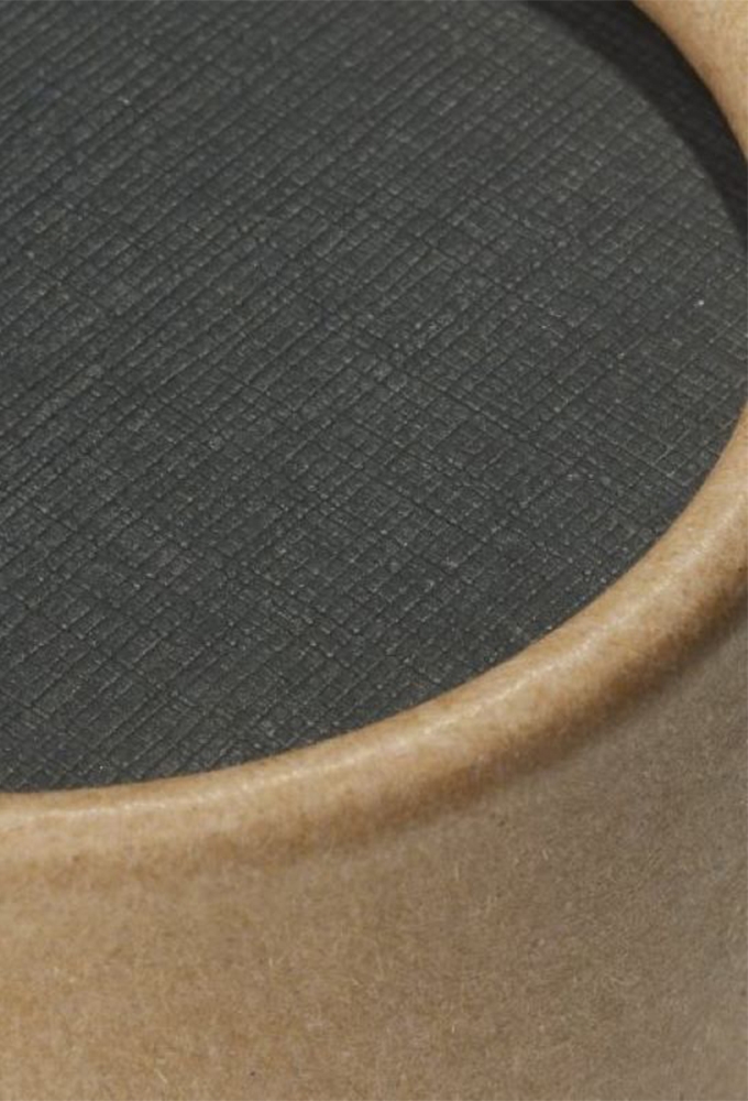 Geschenk Kartonnen Koker Rondo Kraft Zwart 4.5x9.5cm 50stuks