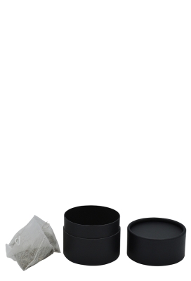 Geschenk Kartonnen Koker Rondo Zwart 6.6x5.5cm 50stuks