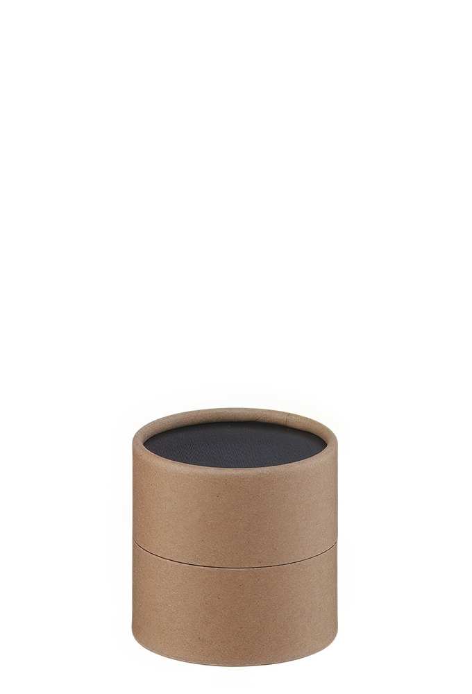 Geschenk Kartonnen Koker Rondo Kraft Zwart 6.6x5.5cm 50stuks