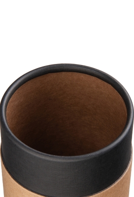 Geschenk Kartonnen Koker Rondo Kraft Zwart 6.6x5.5cm 50stuks