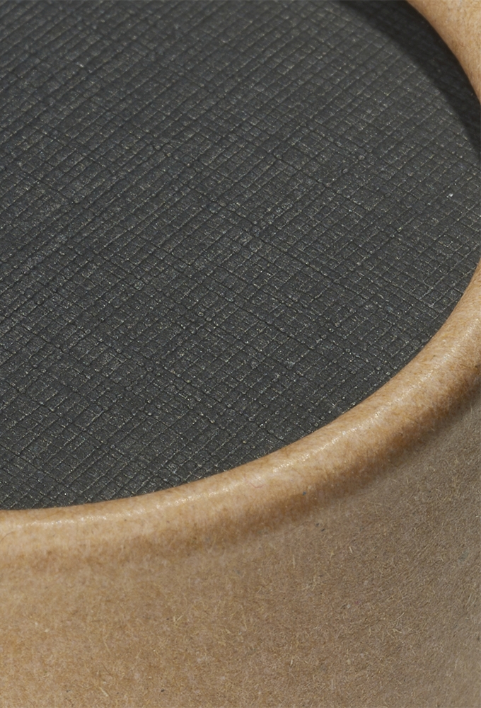 Geschenk Kartonnen Koker Rondo Kraft Zwart 6.6x5.5cm 50stuks