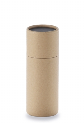 Geschenk Kartonnen Koker Rondo Kraft Zwart 4.5x12cm 50stuks