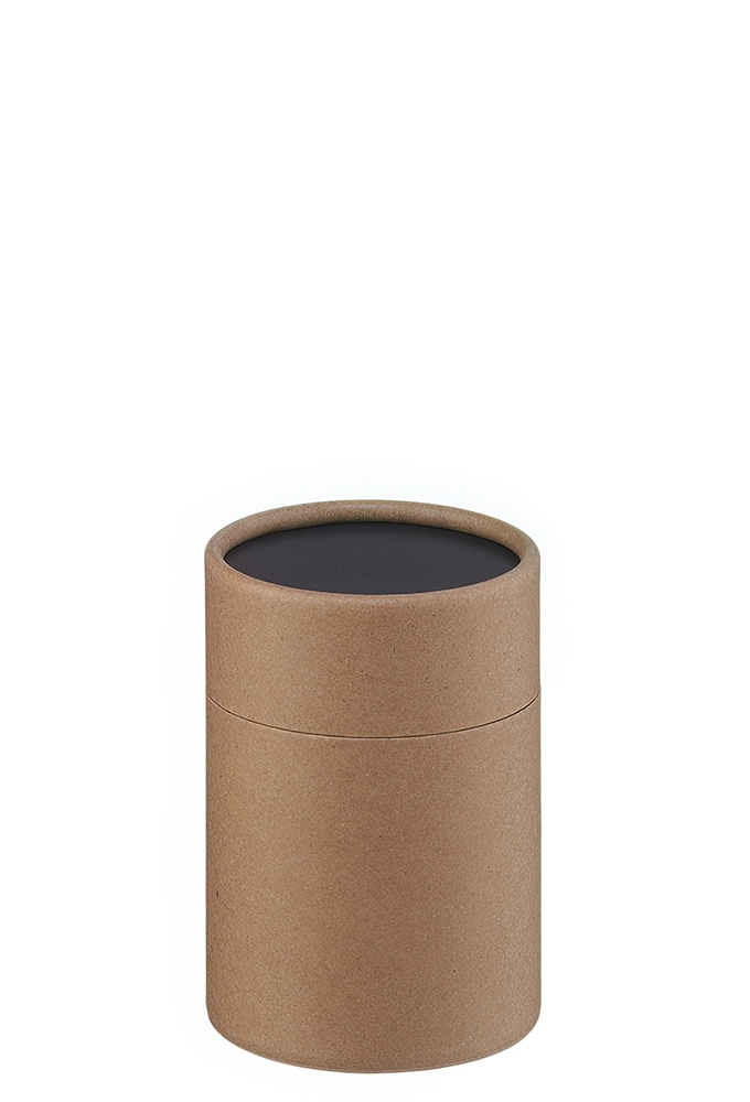 Geschenk Kartonnen Koker Rondo Kraft Zwart 6.6x9cm 50stuks