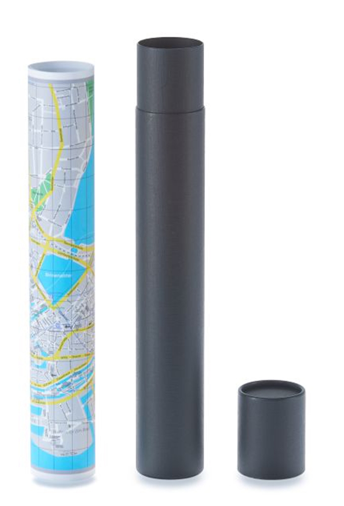 Geschenk Kartonnen Koker Rondo Zwart 4.5x31.5cm 50stuks