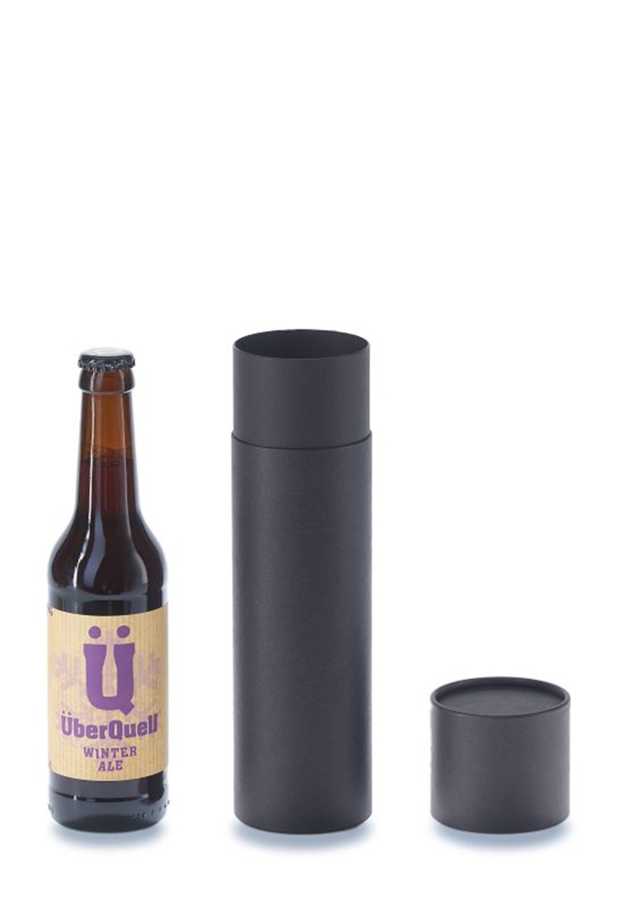 Geschenk Kartonnen Koker Rondo Zwart 6.6x24.5cm 50stuks