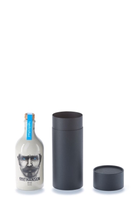 Geschenk Kartonnen Koker Rondo Zwart 8.7x21.5cm 50stuks