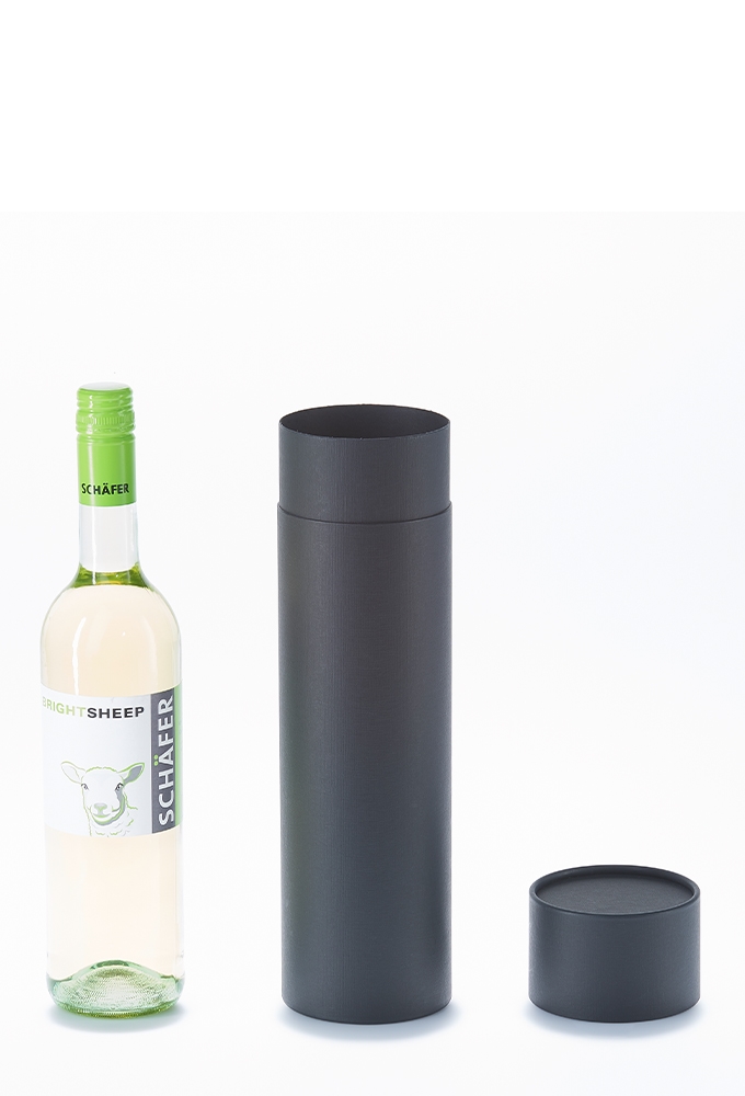 Geschenk Kartonnen Koker Rondo Zwart 8.7x31.5cm 25stuks