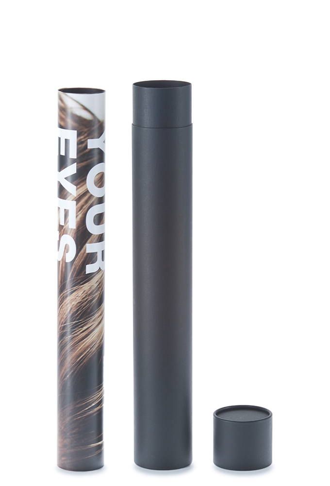 Geschenk Kartonnen Koker Rondo Zwart 6.6x43.5cm 25stuks