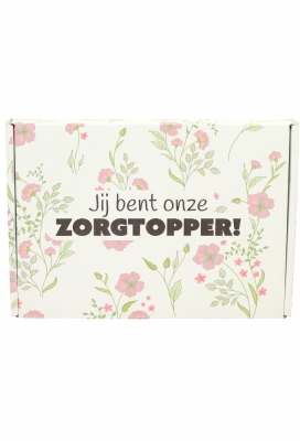 Brievenbusdoos Jij Bent Onze Zorgtopper Flower A5 22x16x2.8cm 10st