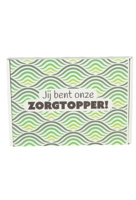 Brievenbusdoos Jij Bent Onze Zorgtopper Flow Groen A5 22x16x2.8cm 10st