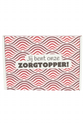 Brievenbusdoos Jij Bent Onze Zorgtopper Flow Rood A5 22x16x2.8cm 10st