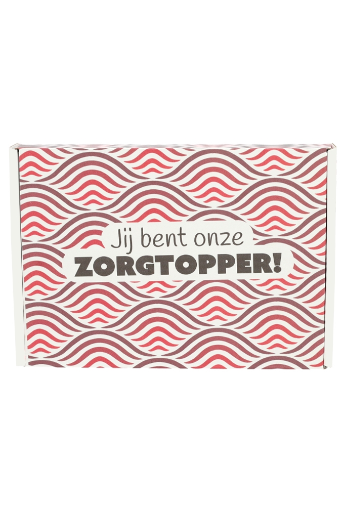 Brievenbusdoos Jij Bent Onze Zorgtopper Flow Rood A5 22x16x2.8cm 10st