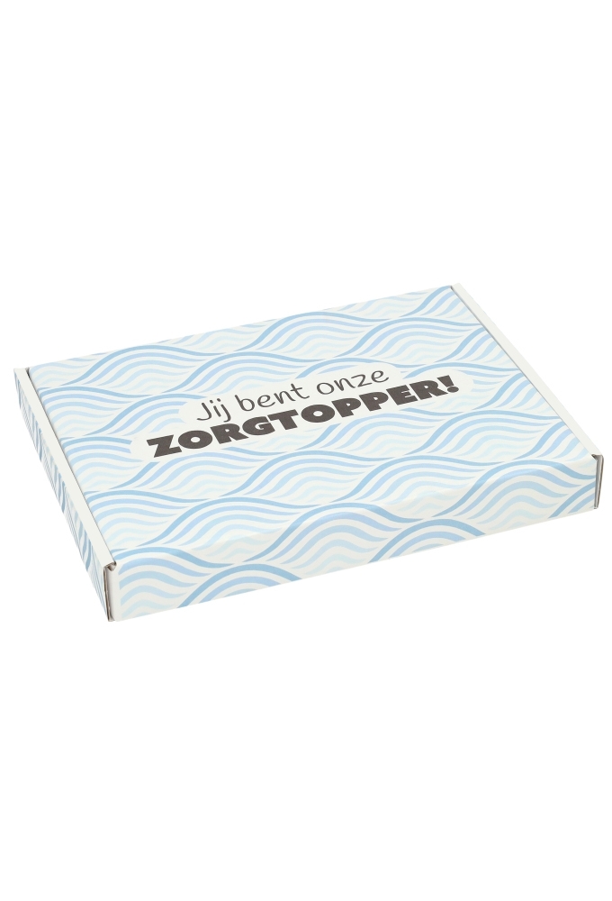 Brievenbusdoos Jij Bent Onze Zorgtopper Flow Blauw A5 22x16x2.8cm 10st